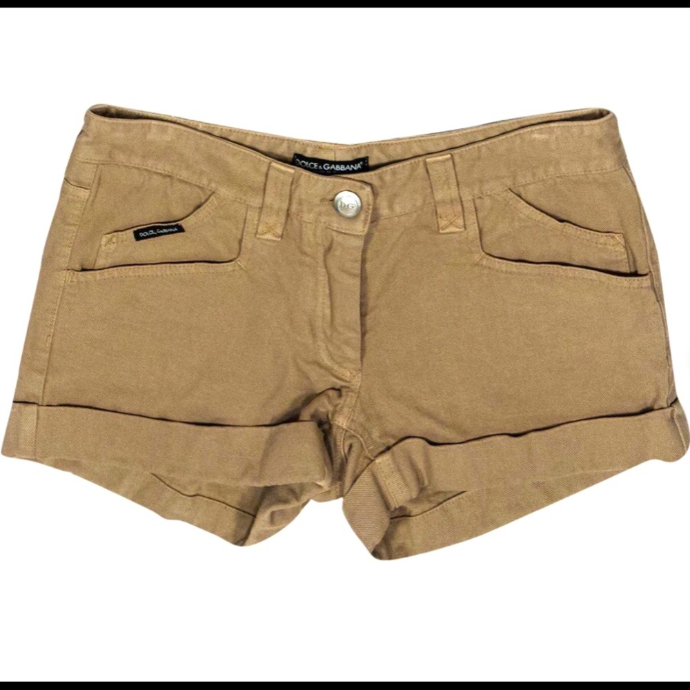 D&G khaki denim shorts 🥂 US 8